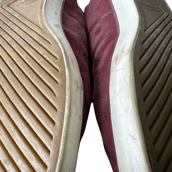 Lacoste Rene Sport‎ SNW Womens Shoes Size 11 Wine Red Suede Casual Sneakers - Picture 9 of 10